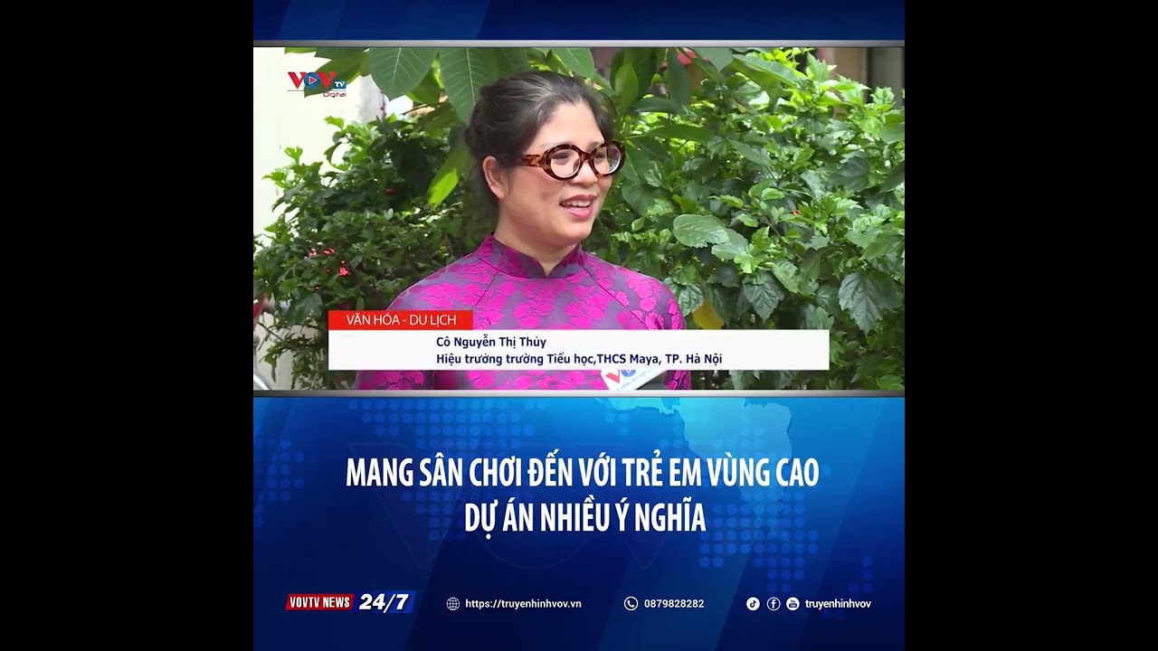 Phóng sự Truyền hình VOV | Dự án "Thiết kế hệ vận động vui chơi cho trẻ em vùng khó"