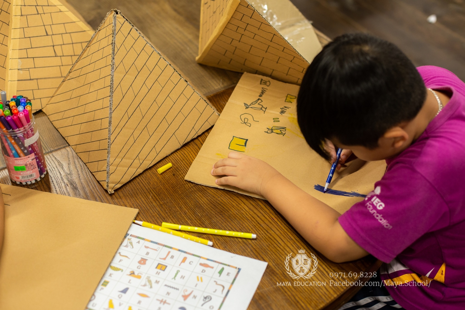 Hoạt động Trong Dự Án Học Tập Nghiên Cứu Ai Cập Của Học Sinh Tiểu Học Maya Chữ Viết 4