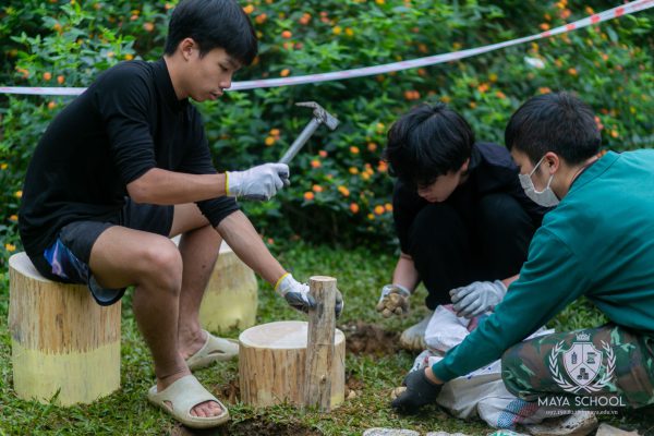 Tái sử dụng và Tái chế gỗ – Dự án cộng đồng của học sinh Trung học Maya tại Xưởng Mộc Mira