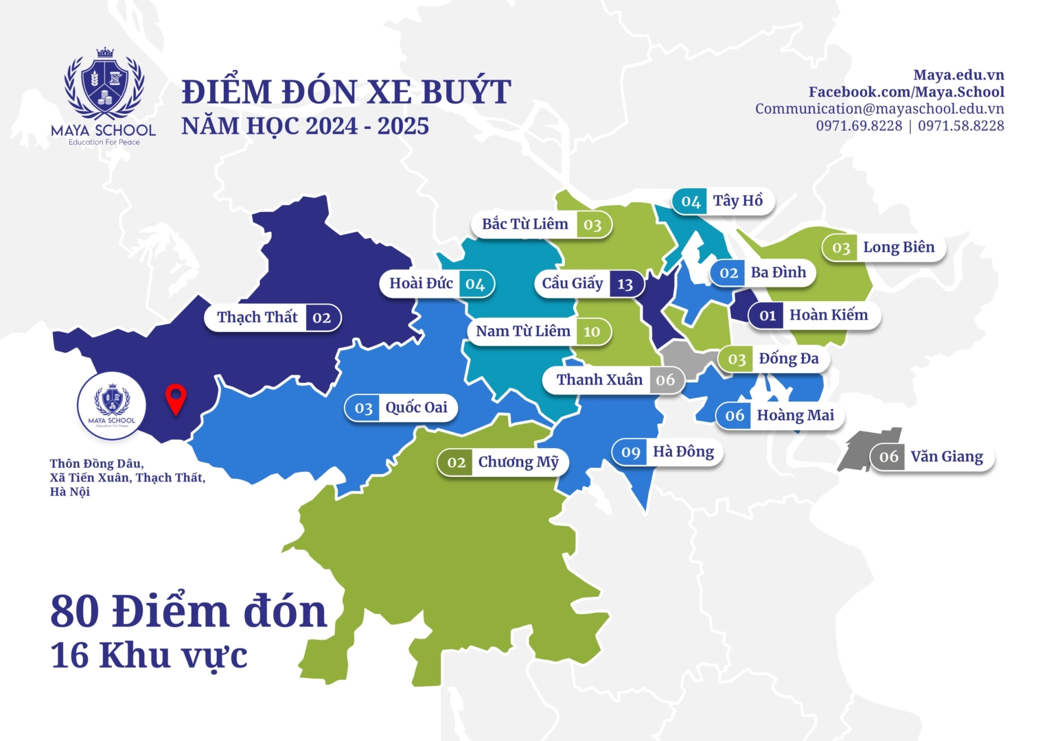 Điểm đón Xe Buýt 2024 2025