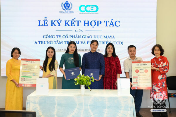 Maya Hợp Tác Cùng Trung Tâm Trẻ Em và Phát Triển (CCD): Kiến Tạo Môi Trường Học Đường An Toàn và Tích Cực